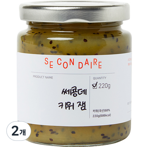 쎄콩데 키위 잼, 220g, 2개