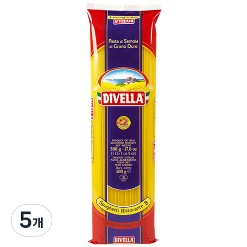 디벨라 스파게티 8호, 500g, 5개