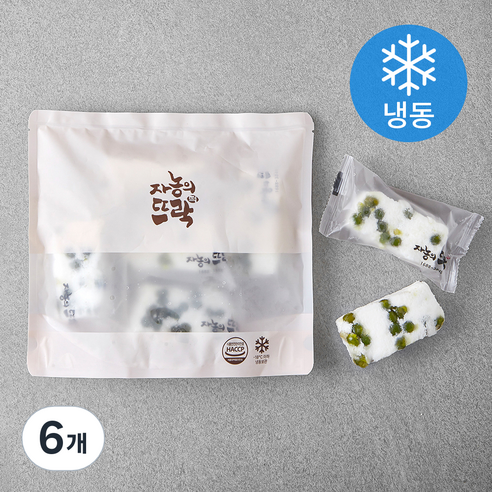 자농의뜨락 완두백설기 (냉동), 50g, 5개입, 6개