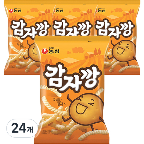 농심 감자깡, 75g, 24개