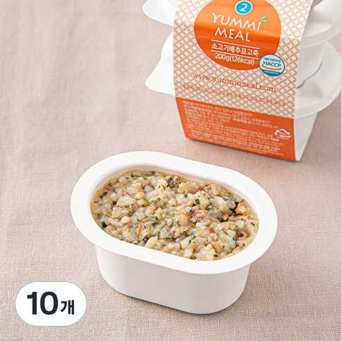 얌이밀 중기 2단계 만7~12개월 이유식, 100g, 10개, 혼합맛(소고기/배추/표고버섯)