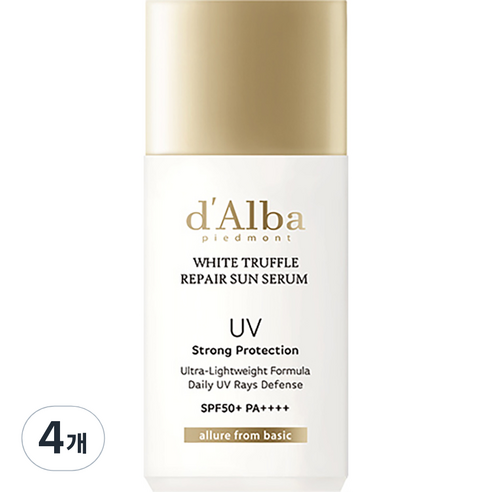 달바 화이트 트러플 리페어 선세럼 SPF50+ PA++++, 4개, 35ml