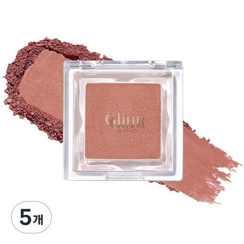 Glint 베이크드 블러쉬 블러셔 2.4g, 09 번트 시에나, 5개