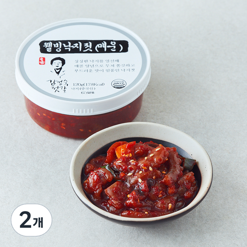 동광 김정숙 젓갈 웰빙낙지젓 매운, 120g, 2개