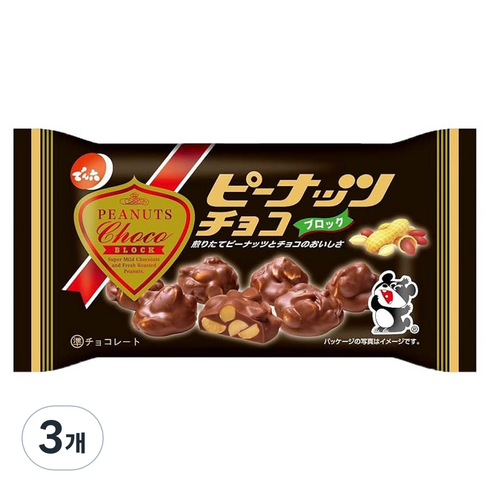 덴로쿠 피넛 초코, 65g, 3개