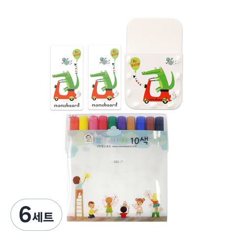 맘스보드 맘스 베이직 3종 세트, 해피앨리, 6세트