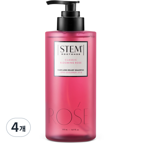 케라시스 스템루텐스 탈모증상완화 샴푸 클래식 블루밍 로즈향, 4개, 500ml