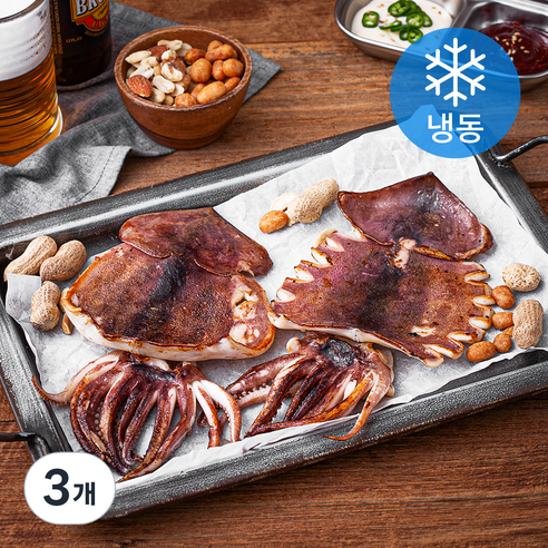 빅마마 반건조 오징어 (냉동), 300g(2미), 3개
