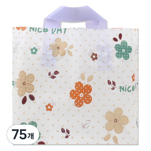 아이엔피 LDPE 손잡이 비닐백 대 40 x 30 cm, 11 나이스플라워, 75개
