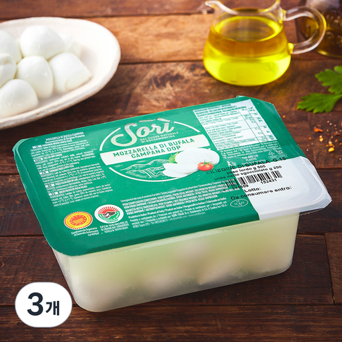 소리 부팔라 모짜렐라 칠리에지네, 250g, 1개입, 3개