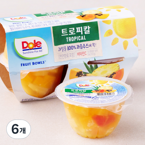 돌 후룻볼 트로피칼, 113g, 4개입, 6개