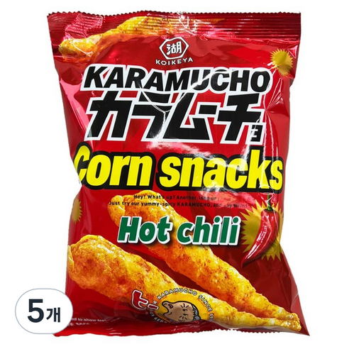 카라무쵸 핫 칠리 콘스넥, 65g, 5개