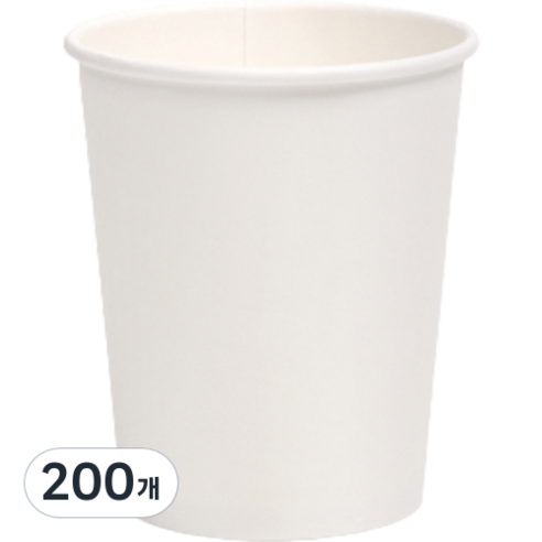 대경상사 홈카페 무지 종이컵 300ml, 1개입, 200개