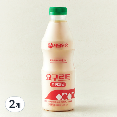 서울우유 요구르트, 2개, 1개입, 750ml