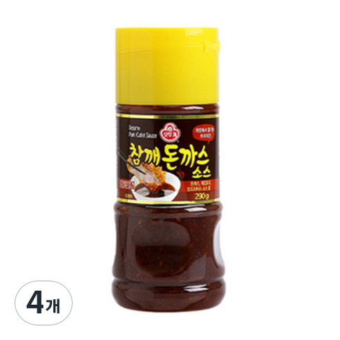 오뚜기 참깨 돈까스소스, 290g, 4개
