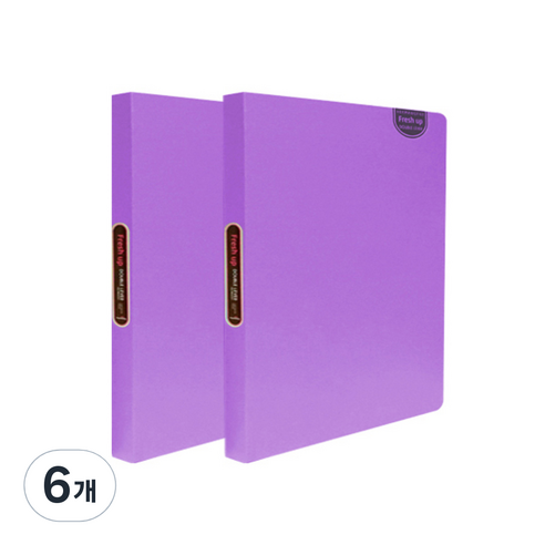 희망화일 뉴 후레쉬업 더블레버화일, 보라, 6개