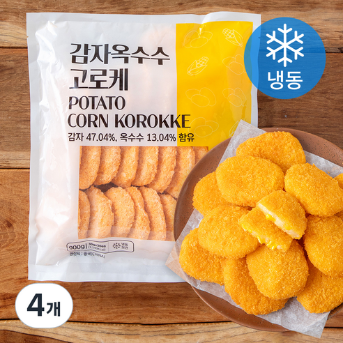농우 감자옥수수 고로케 (냉동), 900g, 4개