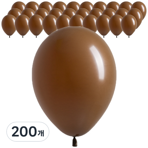 셈퍼텍스 스탠다드 풍선 30cm, 커피, 200개