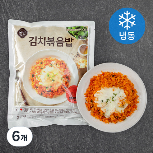 올반 김치볶음밥 (냉동), 414g, 6개