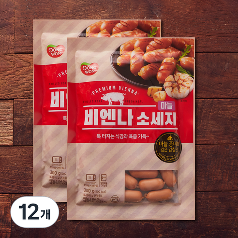 동원 마늘 비엔나, 300g, 12개