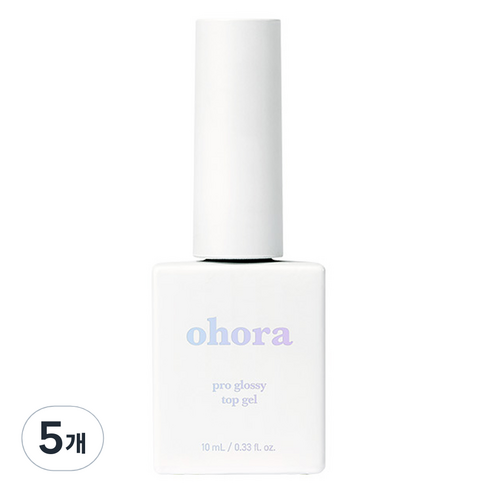 오호라 프로 글로시 탑젤, 투명, 10ml, 5개
