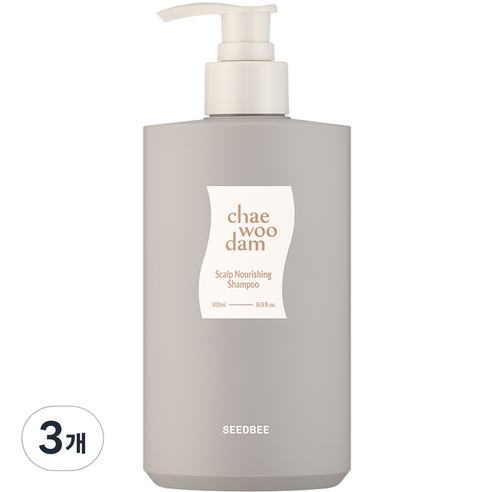 씨드비 채우담 두피 영양 샴푸, 500ml, 3개