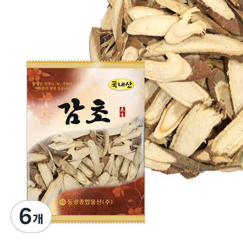 동광종합물산 감초, 75g, 6개