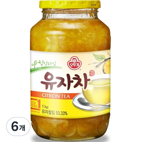 오뚜기 유자차, 1kg, 1개입, 6개