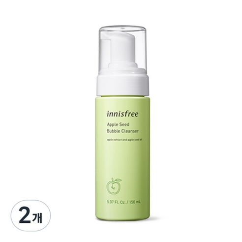 이니스프리 애플씨드 버블 클렌저, 150ml, 2개