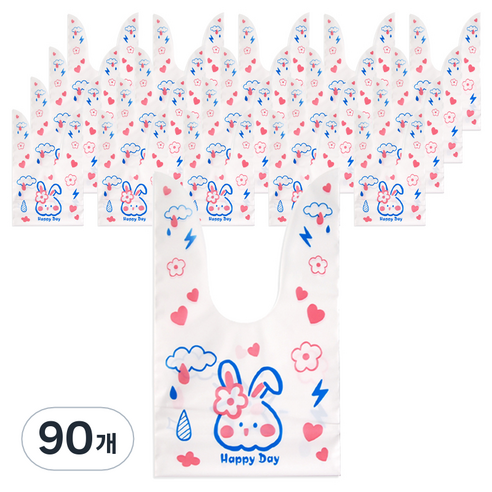 러블리 미니 포장 구디백, 토끼별해피데이, 90개