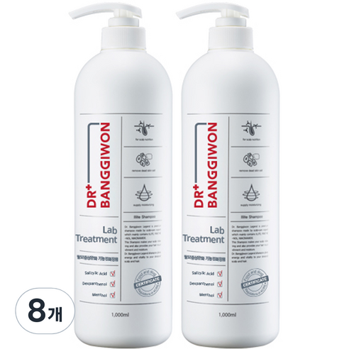 닥터방기원 랩 탈모 기능성 헤어트리트먼트, 1000ml, 8개