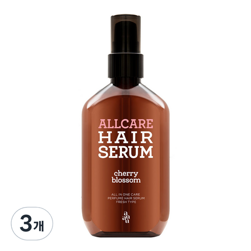 아유아유 올케어 헤어세럼 체리블러썸향, 100ml, 3개
