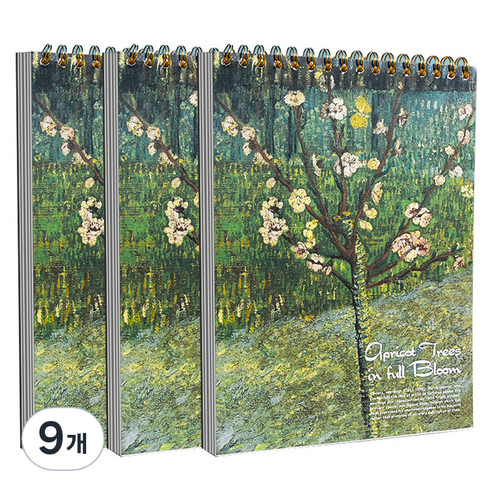 알로데 시니어 드로잉 스케치북 TYPE06 꽃나무, A4, 30매, 9개