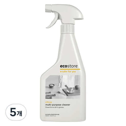 에코스토어 다목적 클리너 시트러스향, 500ml, 5개