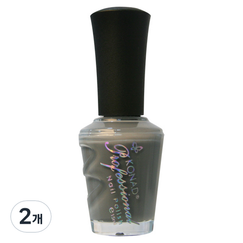 코나드 프로페셔널 레귤러 네일 폴리쉬 15ml, 소프트그레이, 2개