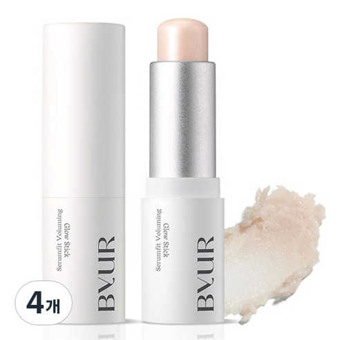 바이유어 세럼핏 볼류밍 글로우 스틱 3.8g, 클리어, 4개