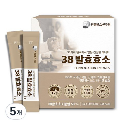 전통발효연구원 38효소, 90g, 5개