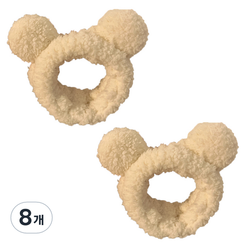 브루이 곰돌이 세안밴드, 8개, 화이트