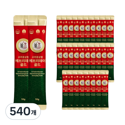 풍년보감 고려홍삼정 에브리데이 골드 홍삼스틱, 10g, 540개
