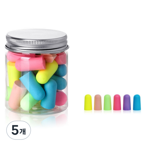 헤이조이 소음 차단 귀마개 랜덤발송, 5개, 10개입