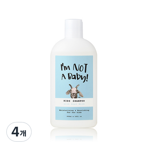 아임낫어베이비 고트밀크 키즈 샴푸, 300ml, 4개