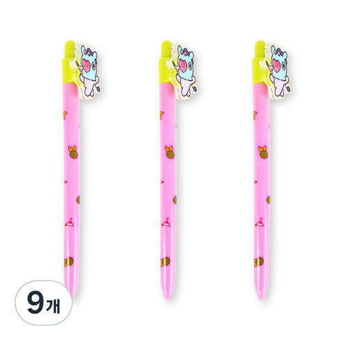 BT21 아크릴 피규어볼펜, 망, 9개