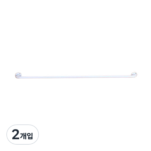 마메 미니 옷걸이 벽행거 120cm, 화이트, 2개