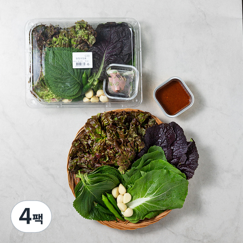 프레시밀 멜젓 모듬쌈, 200g, 4팩