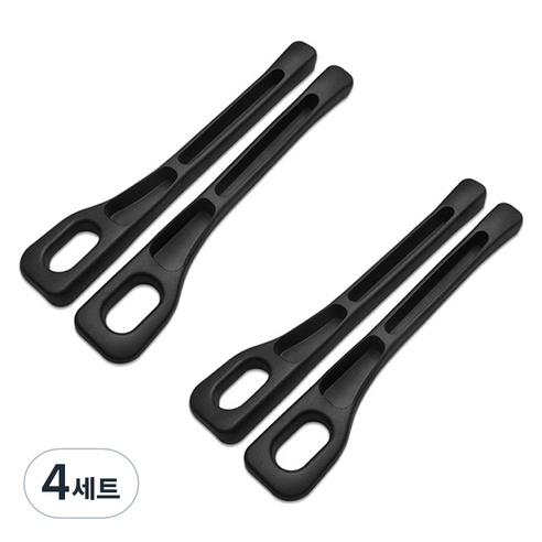 코히모 차량 틈새 쿠션 사이드 포켓 운전석 + 조수석 세트 4W433, 4세트, 블랙