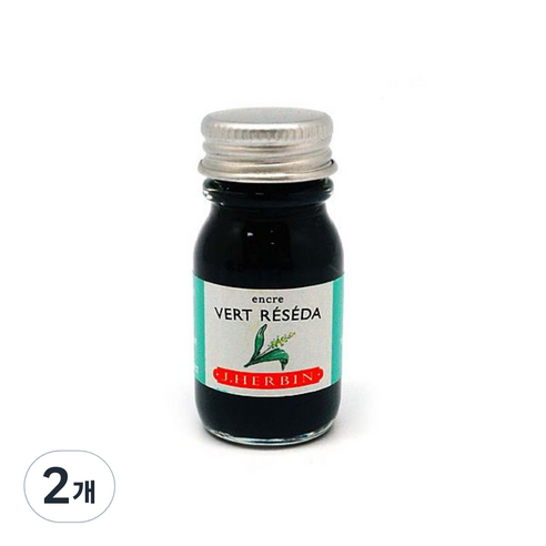 제이허빈 미니잉크10ml, 38 베르레제다 에메랄드그린, 2개