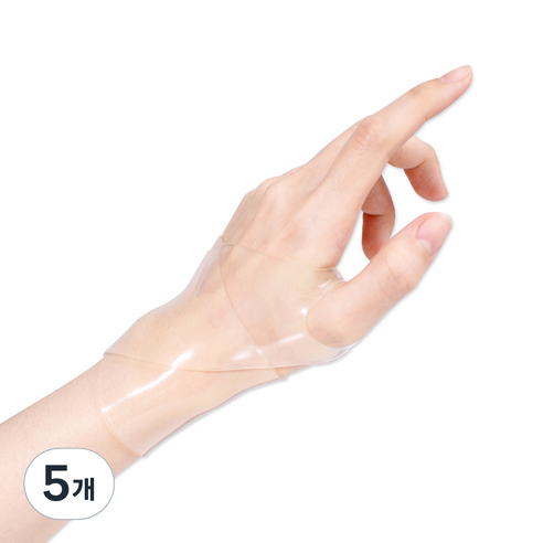 바디프로 남녀공용 실리콘 손목보호대 투명, 5개