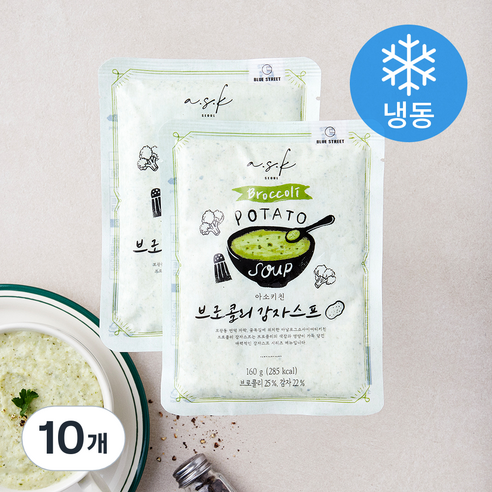 아소키친 브로콜리 감자스프 (냉동), 160g, 10개