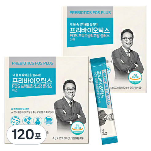 오한진 프리바이오틱스 FOS 플러스, 120g, 4개