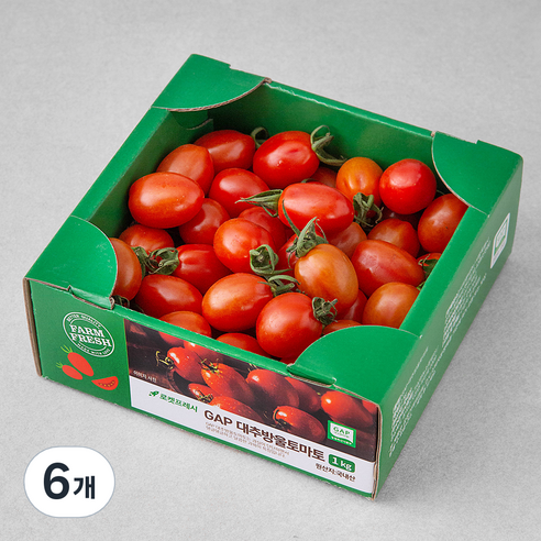 곰곰 GAP 대추방울토마토, 1kg, 6팩